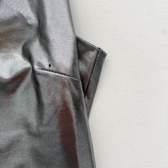 Torn by Ronny Kobo Strappy Dress Metallic Silver ( L ) - Picture 2 of 12